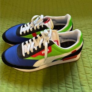 Puma Future Rider Men's Blue and Green Sneakers